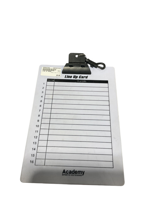 Used LINE UP CARD Field Equipment 11834-S000037302