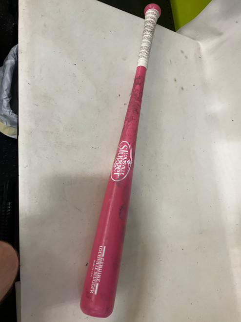 Used Louisville Slugger GENUINE BB/SB Wood Bat Pink 32" 11790-S000046485