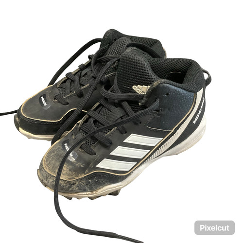 Used Adidas ICON Youth FB Cleats Black And White Youth 11.0 11794-S000262875