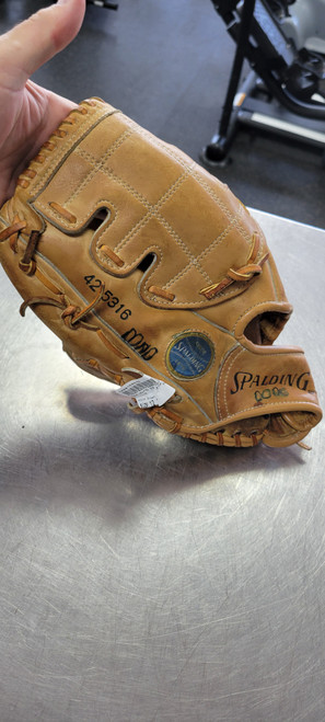 Used Spalding 42 5316 BB/SB Glove LH Throw Brown 12" 11497-C000150049