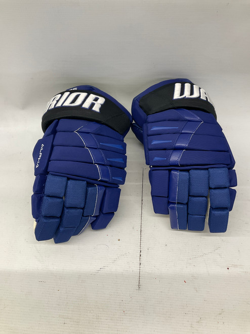 Used Warrior ALPHA Senior Gloves Navy Blue 15" 11836-S000028204