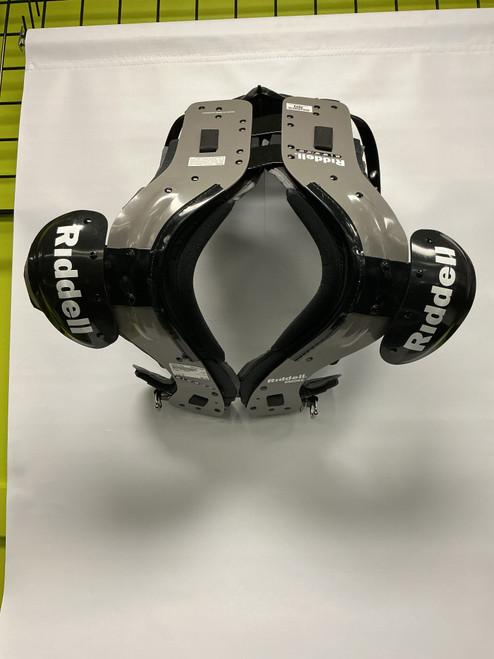 Vist Large View of Product Image Which is Used Riddell SMOKE FB Shoulder Pads Grey LG