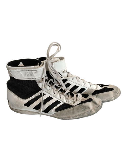 Used Adidas Wrestling Shoes White Senior 8.5 11866-S000026201