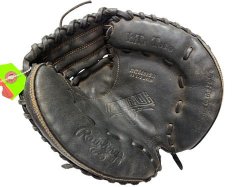 Used Rawlings RENEGADE RCM315B Junior Baseball Catchers Mitt RH Throw Black 31 1/2" 11731-S000142911