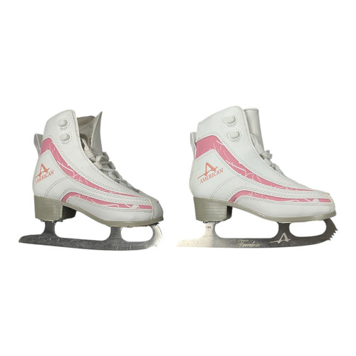Used American Athletic FREEDOM Girls Figure Skate White Junior 01 11362-S000161138