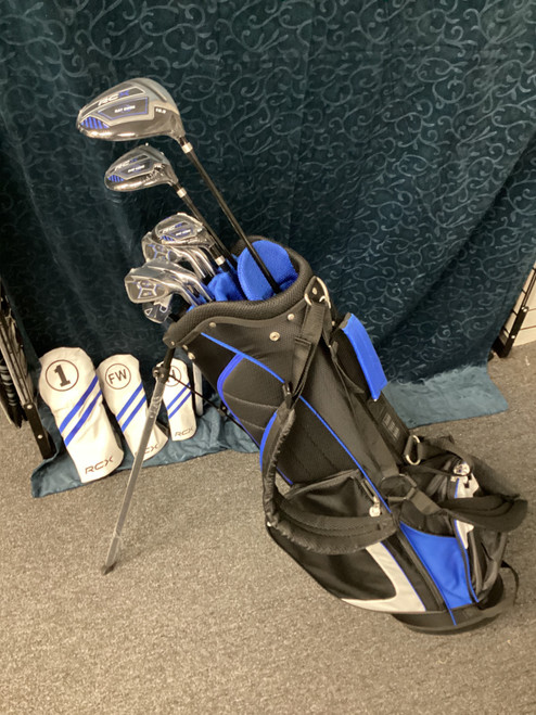 Vist Large View of Product Image Which is Ray Cook Men’s Right Hand Complete Golf Set (includes stand bag, driver, 3-wood, 5-hybrid, 6-9 irons, pitching wedge, putter & 3 head covers).