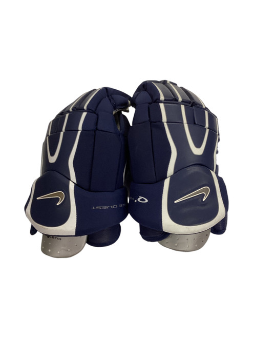 Vist Large View of Product Image Which is Used Nike NIKE QUEST HOCKEY GLOVES Senior Gloves Navy Blue 13"