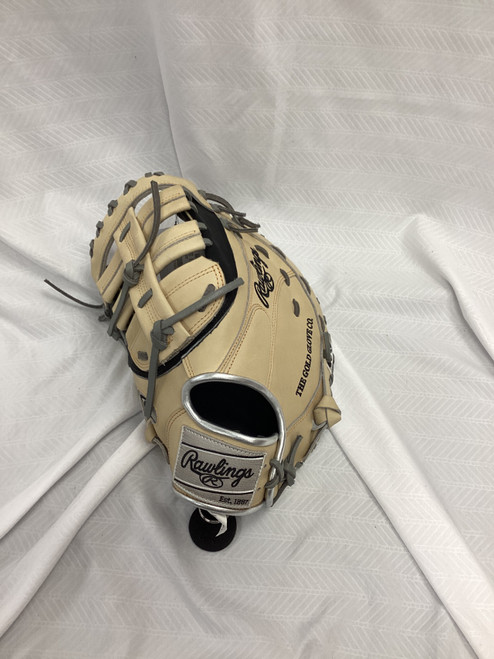 Vist Large View of Product Image Which is Rawlings Heart of the Hide R2G First Base Glove 12.5” LH Throw Black and Tan 