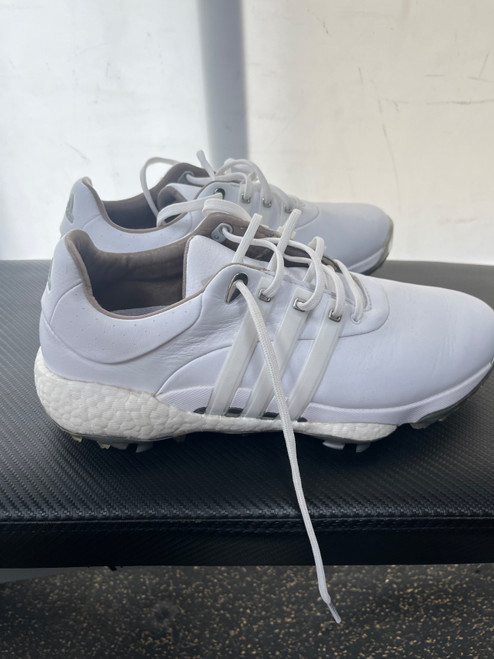 Vist Large View of Product Image Which is Used Adidas TOUR360 Mens Golf Shoes White Senior 9.5