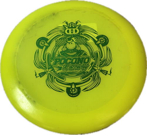 Vist Large View of Product Image Which is Used Dynamic Discs POCONO RACEWAY Disc Golf Driver Yellow 11894-S000029616