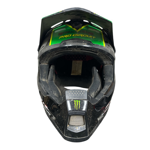 Used Thor TRAXXAS Adult Motocross Helmet Green MD 11218-S000406087