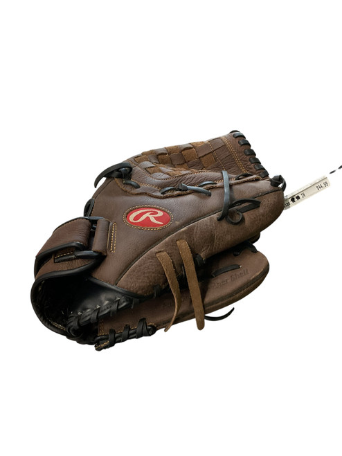 Vist Large View of Product Image Which is Used GLOVE BB/SB Glove RH Throw Brown 12 1/4"