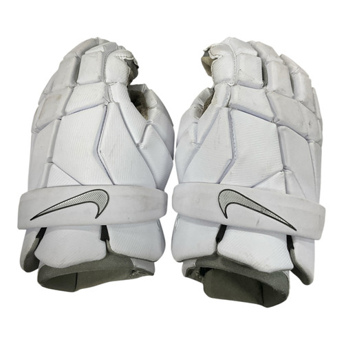 Used Nike VAPOR Lacrosse Gloves Mens White 14" 11362-S000161163
