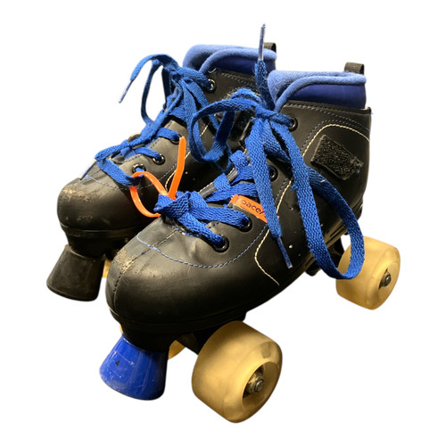 Vist Large View of Product Image Which is Used RollerDerby BLUE Senior Rec Fitness Skates Black Senior 4