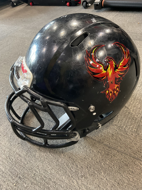 Used Riddell SPEED VICTOR FB Helmet Black LG 11614-S000216757