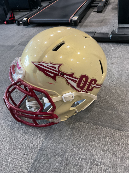 Used Riddell SPEED VICTOR FB Helmet Tan LG 11614-S000216756