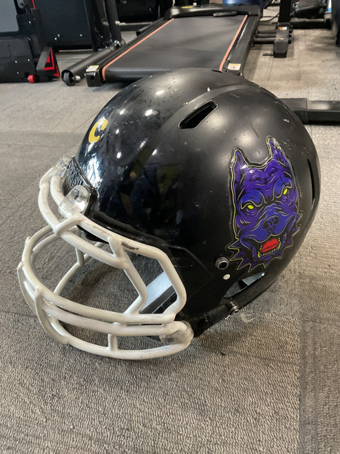 Used Riddell SPEED VICTOR FB Helmet Black LG 11614-S000216758