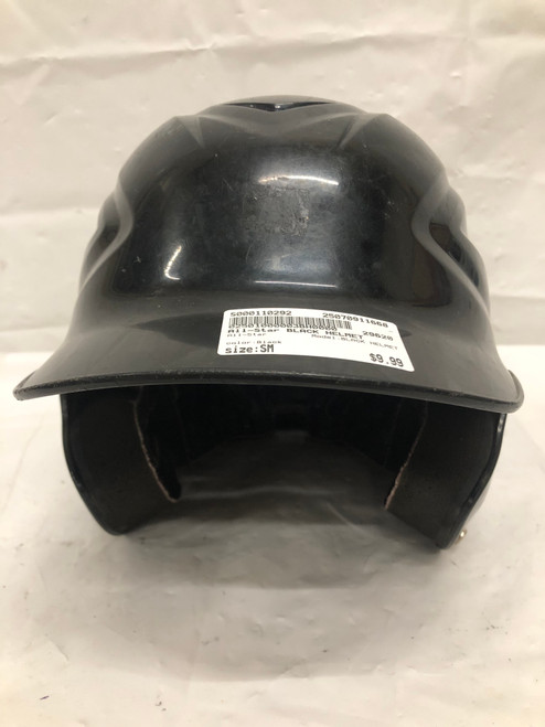 Vist Large View of Product Image Which is Used All-Star BLACK HELMET Batting Helmet No Mask Black SM
