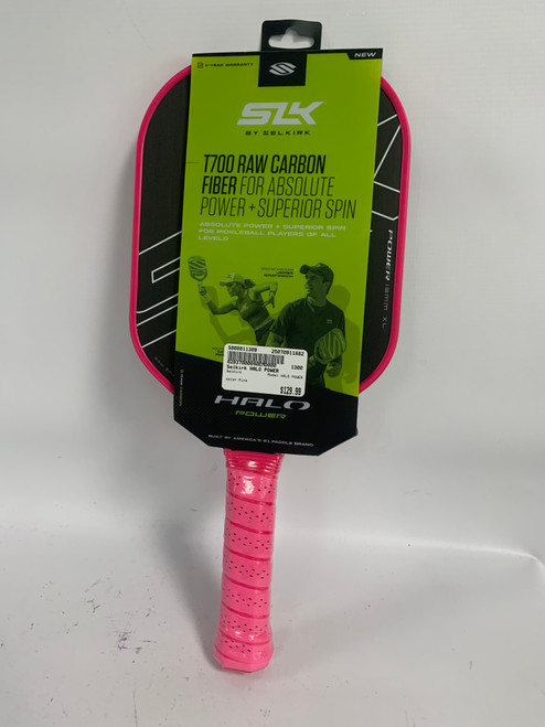 Vist Large View of Product Image Which is Used Selkirk HALO POWER Pickleball Racquet Pink