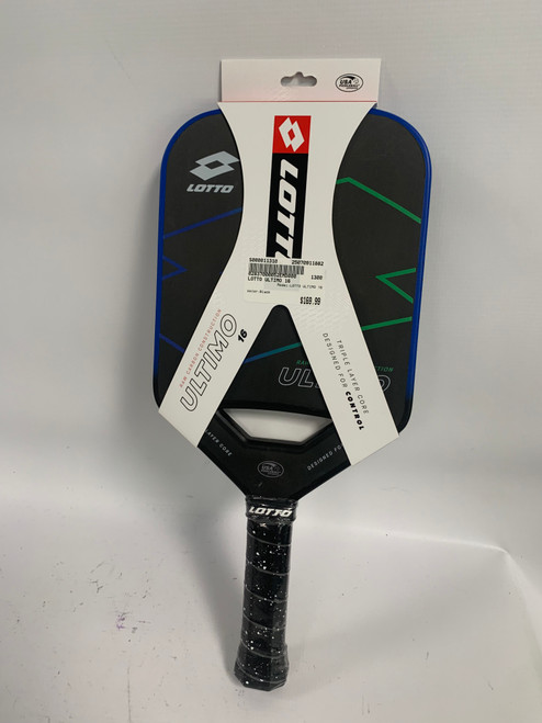 Vist Large View of Product Image Which is Used LOTTO ULTIMO 16 Pickleball Racquet Black