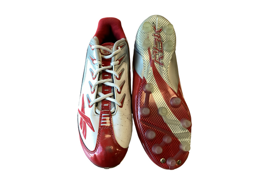 Vist Large View of Product Image Which is Used Reebok Adult FB Cleats Red Senior 9