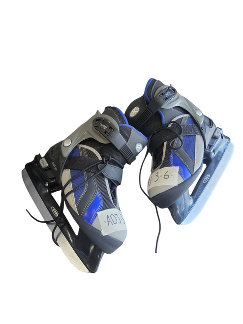 Used DBX 3-6 ADJUSTABLE Boys Softboot Skate Black Adjustable 11708-S000180726