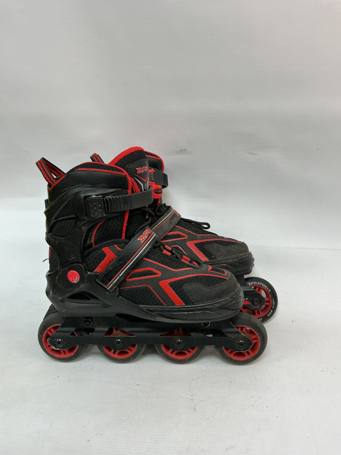 Vist Large View of Product Image Which is Used ZPM SPORTS Junior Rec Fitness Skates Red Adjustable