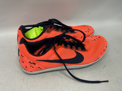 Vist Large View of Product Image Which is Used Nike Track & Field Cleats Adult Orange Senior 7