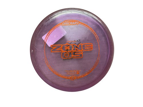 Vist Large View of Product Image Which is USED Discraft ZONE OS Disc Golf Putter Purple 176g