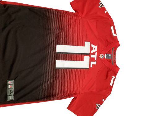 Used Nike JULIO JONES ATLANTA FALCONS JERSEY FB Top Adult Red XL 11613-S000163385