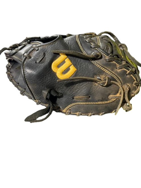 Used Wilson A950 CATCHERS MITT RHT BB/SB Catchers RH Throw Black 34" 11843-S000015953