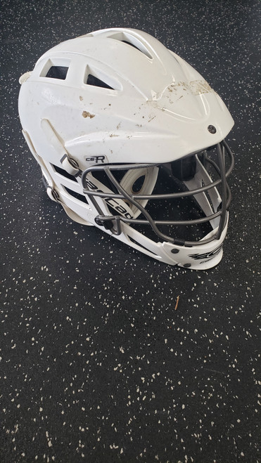 Vist Large View of Product Image Which is Used Cascade CSR Lacrosse Helmet White One Size