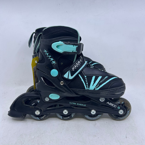 Used Ultra Wheels ABEC-5 Junior Rec Fitness Skates Black Adjustable 10589-S000415435