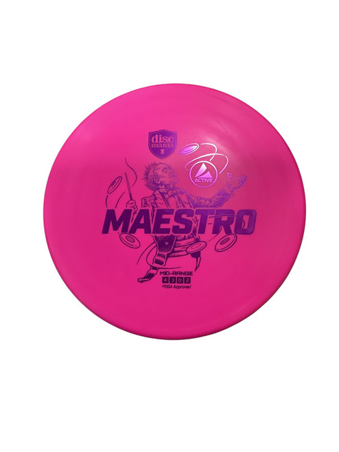 Used Discmania MAESTRO Disc Golf Mid Range Pink 11884-S000048491