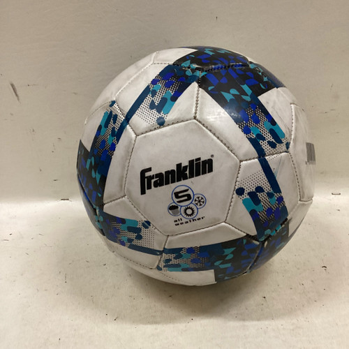 Used Franklin ALL WEATHER SIZE 5 All Size Soccer Ball White 5 11725-S000488451