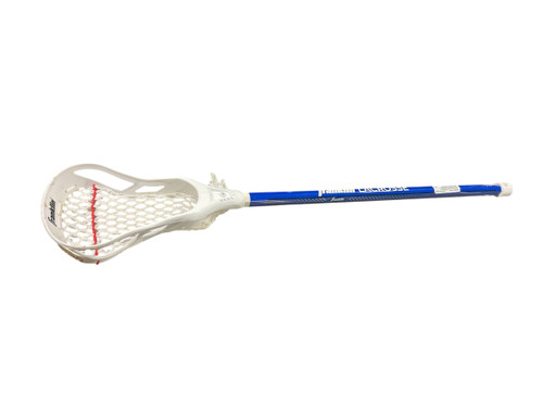 Vist Large View of Product Image Which is Used Franklin LACROSSE STICK Jr Def/LSM Complete Stick Navy Blue