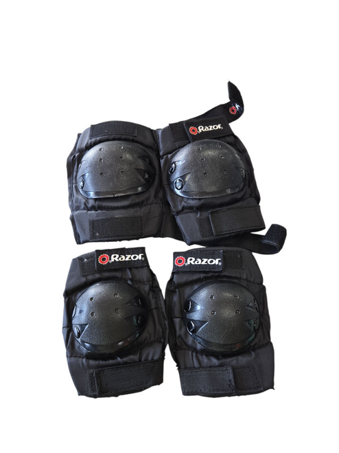 Used RAZOR PAD SET KNEE/ELBOW Inline Protective Set Black S/M 11617-S000327837