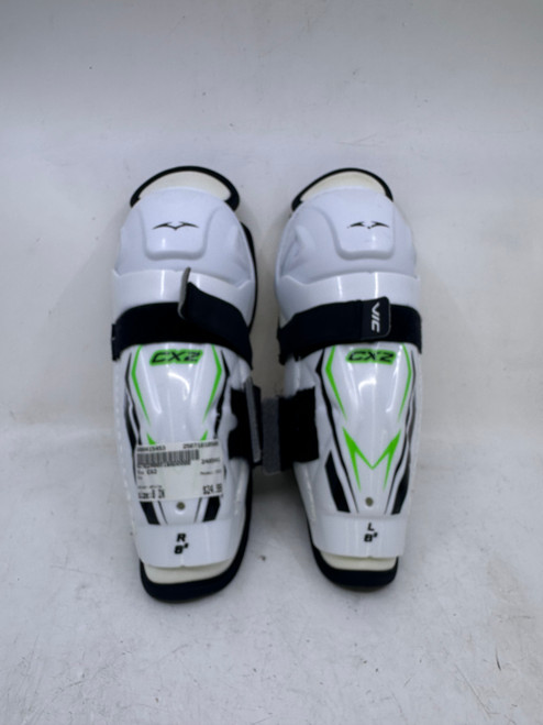 Used Vic CX2 Youth Shin Guards White 8" 10589-S000415453