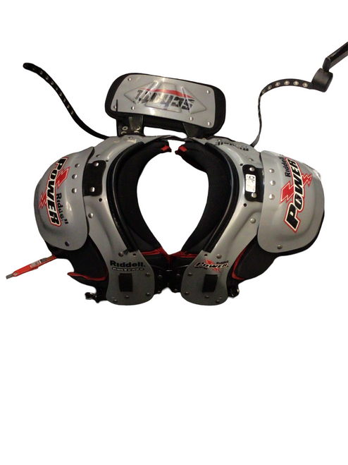Used Riddell POWER SPX RB/DB FB Shoulder Pads Navy Blue MD 11799-S000195665