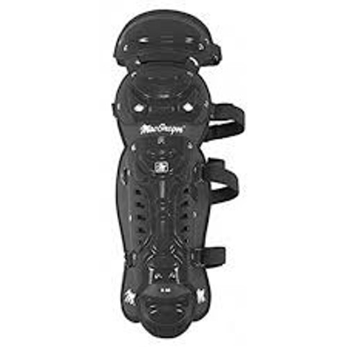 Used MacGregor B-68 NEW SHINGUARDS Catchers Leg Guards Black Intermed 11347-S000250870