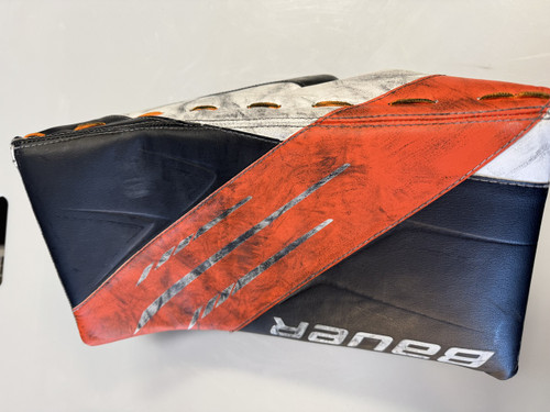 Used Bauer 3X Senior Goalie Blocker Black And Orange 11860-S000294000