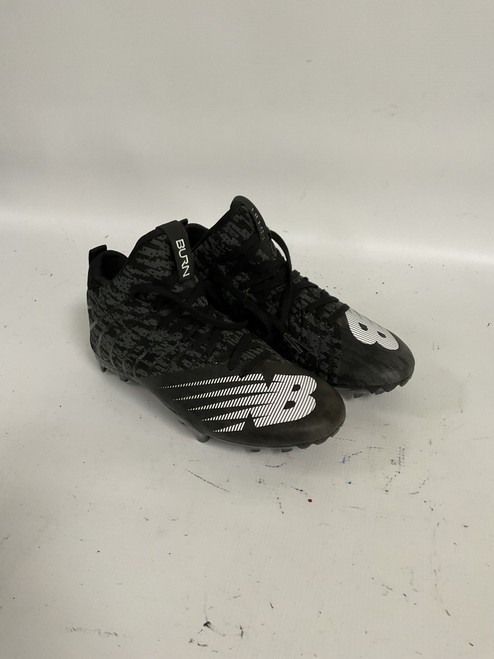 Vist Large View of Product Image Which is Used New Balance BURN LAX Cleats Boys Black Junior 04.5