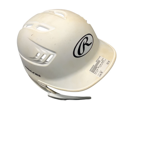 Used Rawlings BATTING HELMET Batting Helmet No Mask White MD 11479-S000398282