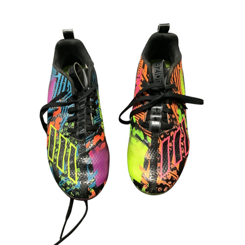 Used Adidas THREE STRIPE LIFE Soccer Cleats Black Junior 04 11479-S000398284
