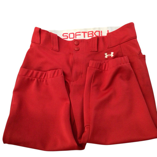 Used Under Armour PANTS BB/SB Pant Womens Red SM 11760-S000078341