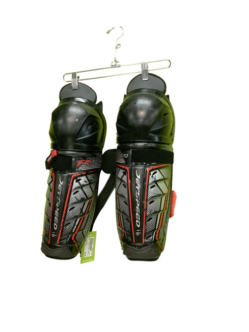 Vist Large View of Product Image Which is Used CCM JETSPEED FT370 SHIN Senior Shin Guards Black 14" 11686-S000044519