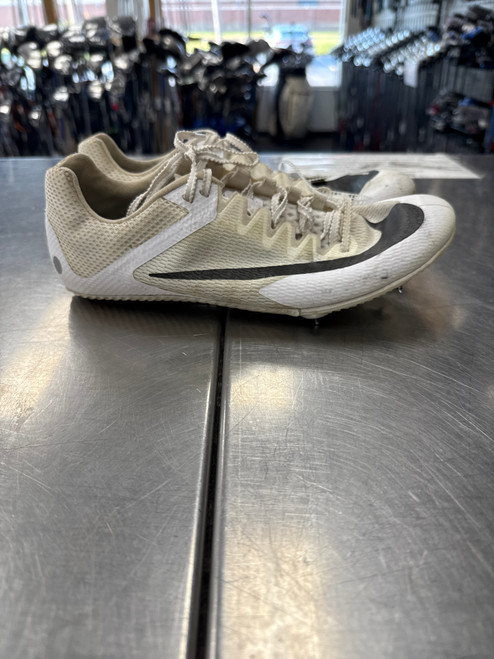 Used Nike RIVAL SPRINT Track & Field Cleats Adult White Senior 8.5 10558-S000238497