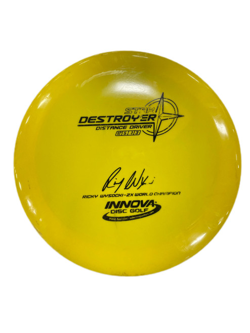 Used Innova STAR DESTROYER Disc Golf Driver Yellow 11735-S000350407