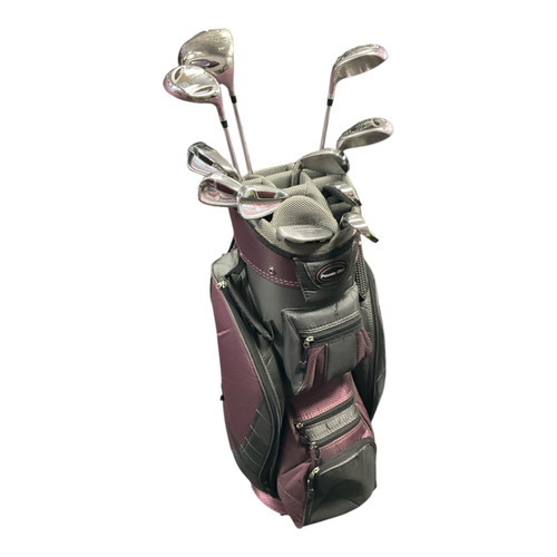 Used Powerbilt GRAND SLAM Womens Package Set RH Pink 12 Piece 11362-S000161209
