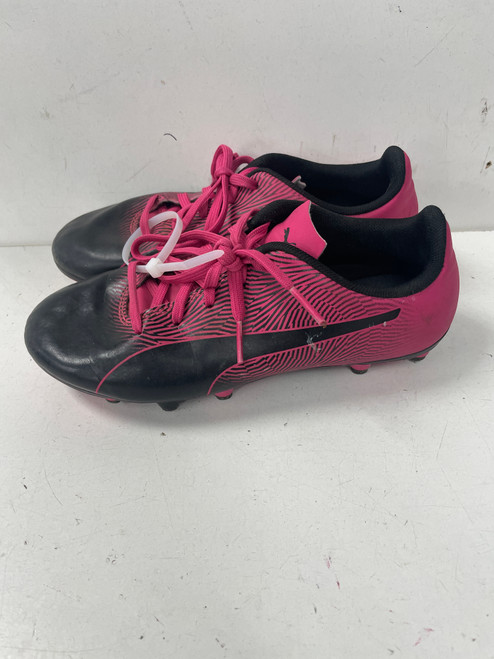 Used Puma Soccer Cleats Black And Pink Junior 03 11891-S000304306